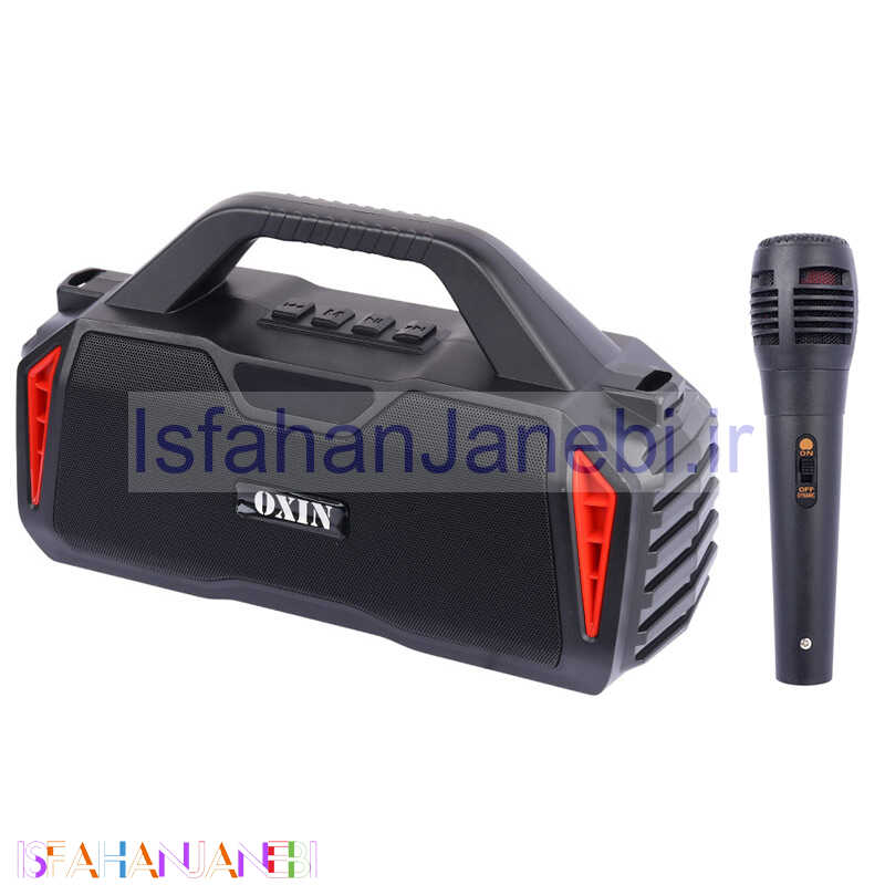 اصفهان جانبی-اسپیکر بلوتوثی رم و فلش خور Oxin AX140 + میکروفون