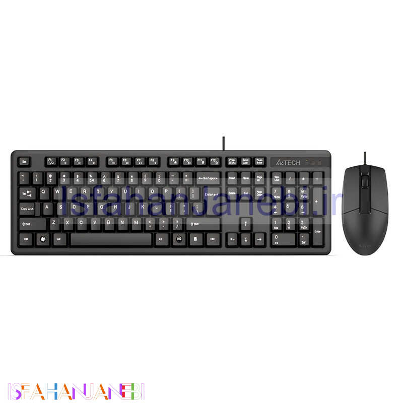 اصفهان جانبی-کیبورد و موس ای فورتک KK-3330S