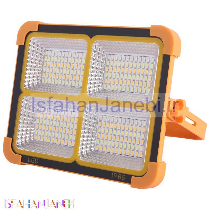اصفهان جانبی-پروژکتور سیار شارژی و پاور بانک خورشیدی Led Solar Light کد 2