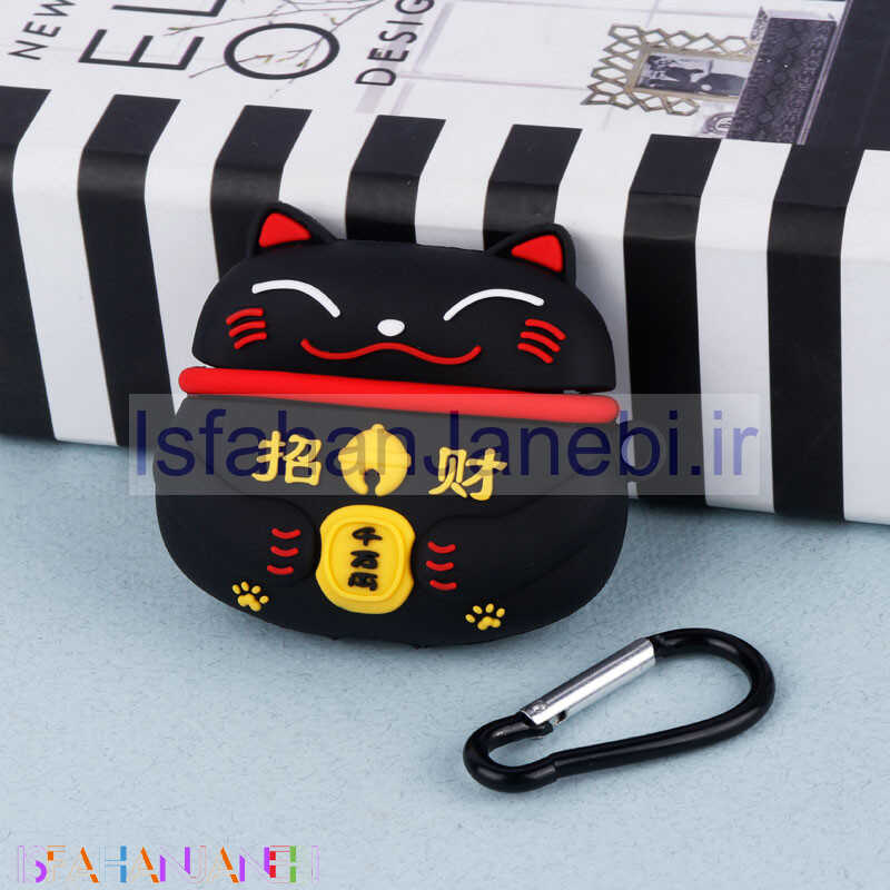 اصفهان جانبی-محافظ AirPods 3 سیلیکونی طرح گربه ژاپنی