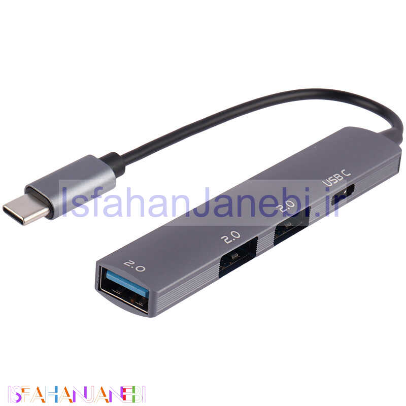 اصفهان جانبی-هاب 4 پورت Type-C کد 2