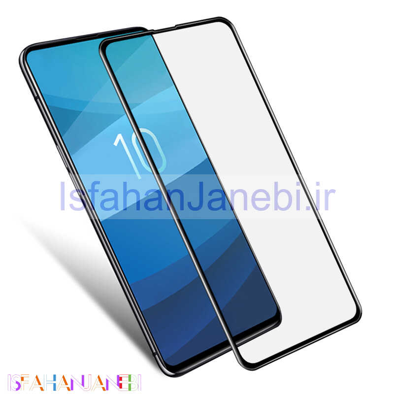 اصفهان جانبی-گلس فول تمام چسب Samsung S10e مشکی