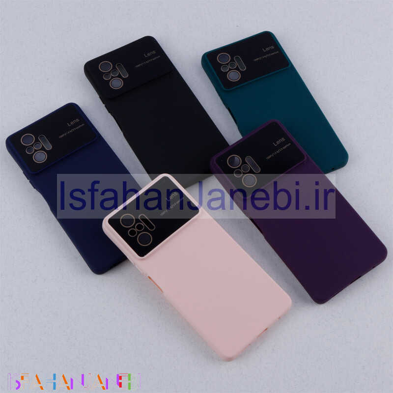 اصفهان جانبی-قاب سیلیکونی Lens Aperture محافظ لنزدار Xiaomi Redmi Note 10 Pro 4G