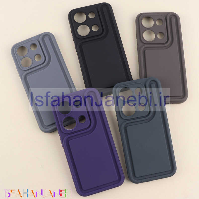 اصفهان جانبی-قاب سولید برجسته محافظ لنزدار Xiaomi Redmi Note 13 Pro 4G