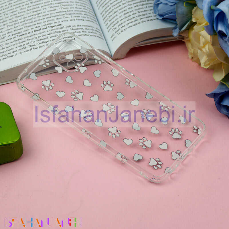 اصفهان جانبی-قاب ژله ای شفاف طرحدار ردپا Samsung Galaxy A22 5G