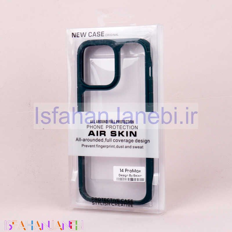 اصفهان جانبی-قاب ضد ضربه پشت شفاف Air Skin دور رنگی iPhone 14 Pro Max