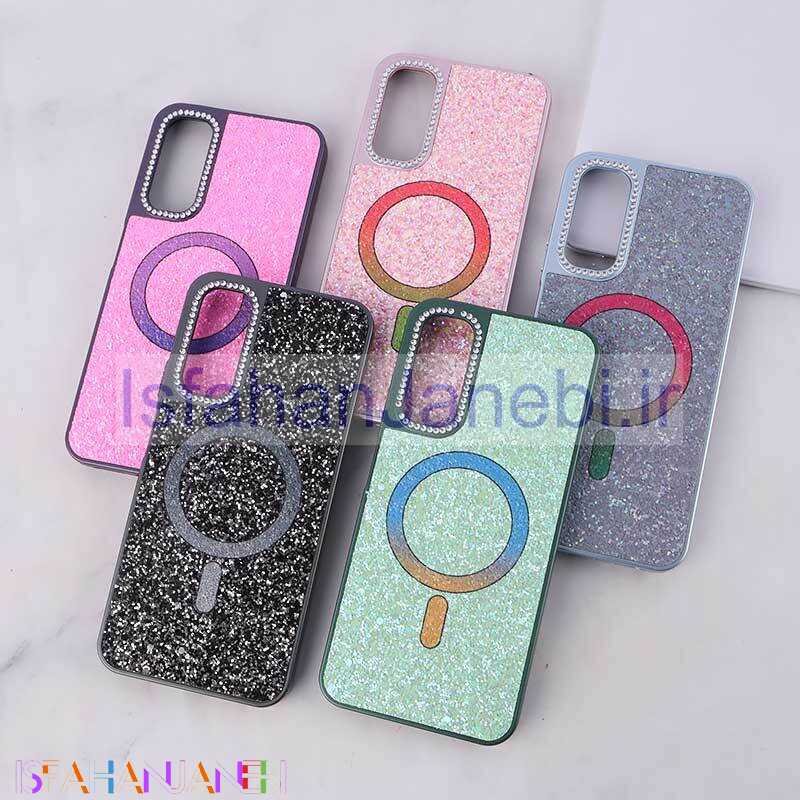 اصفهان جانبی-قاب اکلیلی سامسونگ Galaxy A05s نگین دار طرح مگ سیف