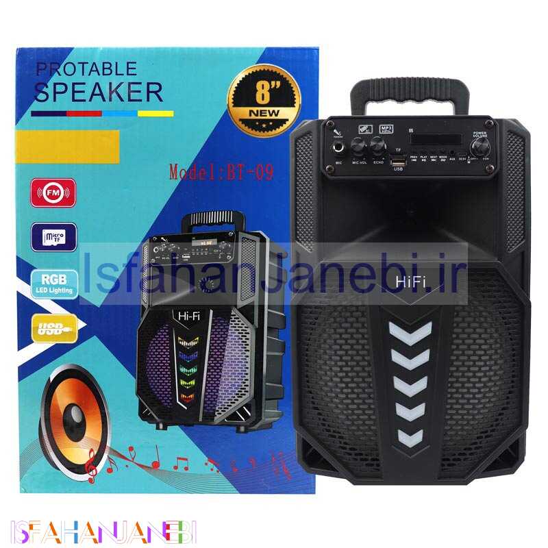 اصفهان جانبی-اسپیکر چمدانی HI-FI BT-09