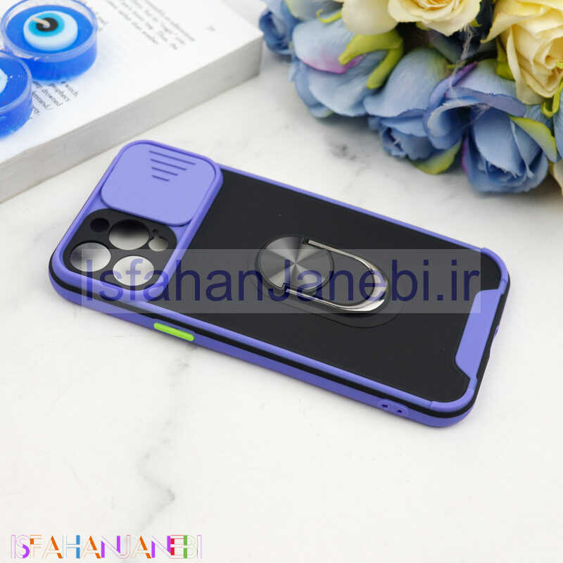 اصفهان جانبی-قاب ضد ضربه محافظ لنزدار کشویی هولدر دار بتمن کلاسیک آیفون iPhone 12 Pro Max