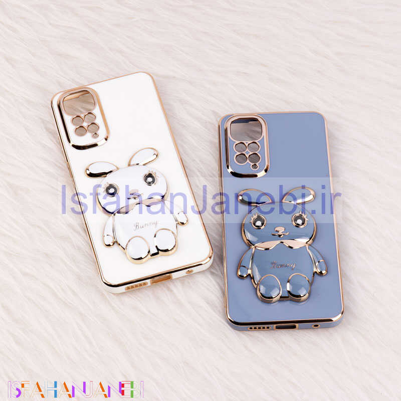 اصفهان جانبی-قاب عروسکی Rabbit استندشو محافظ لنزدار Xiaomi Redmi Note 11 / 11s سری 1