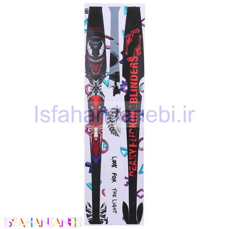 اصفهان جانبی-برچسب محافظ نوار وسط کنسول بازی پلی استیشن 5 اسلیم طرحدار بسته 3 عددی کد 13