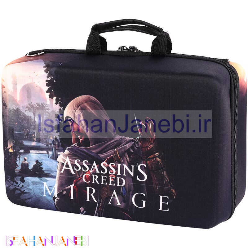 اصفهان جانبی-کیف کنسول بازی PS5 Slim طرح Assassins Creed Mirage