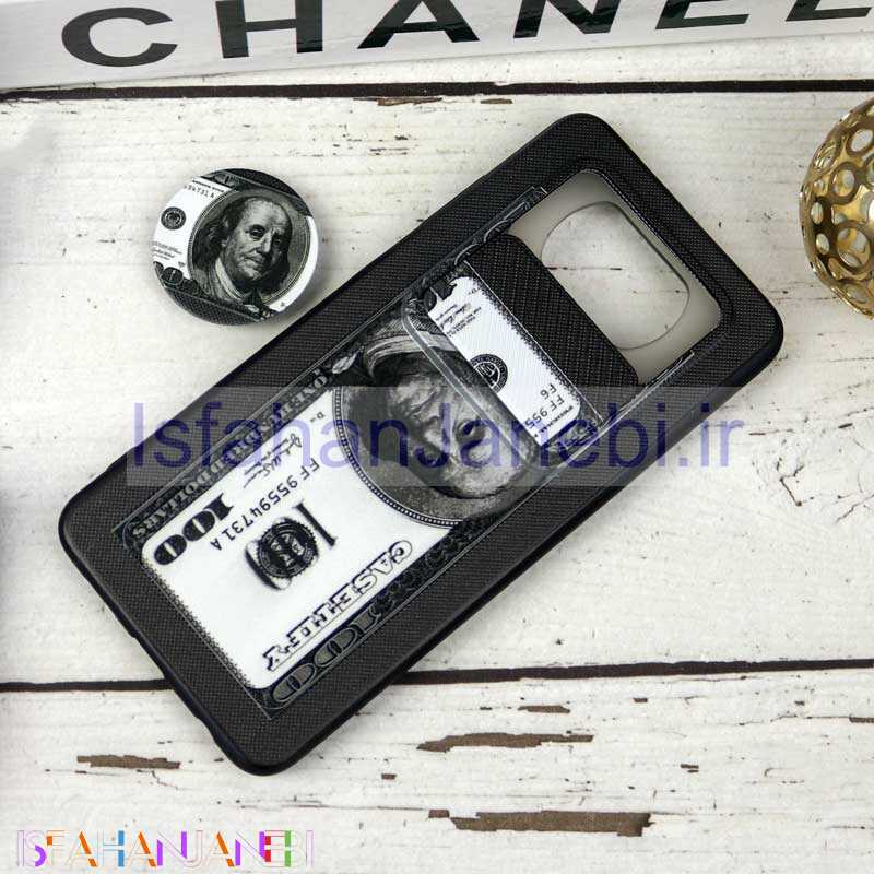 اصفهان جانبی-قاب طرحدار محافظ لنزدار کشویی + پاپ سوکت طرح دلار شیائومی Poco X3 سری B