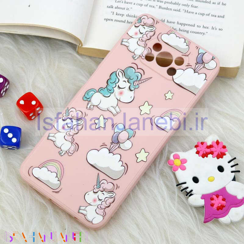 اصفهان جانبی-قاب سیلیکونی عروسکی محافظ لنزدار طرح یونیکورن 2 شیائومی Xiaomi Poco X3