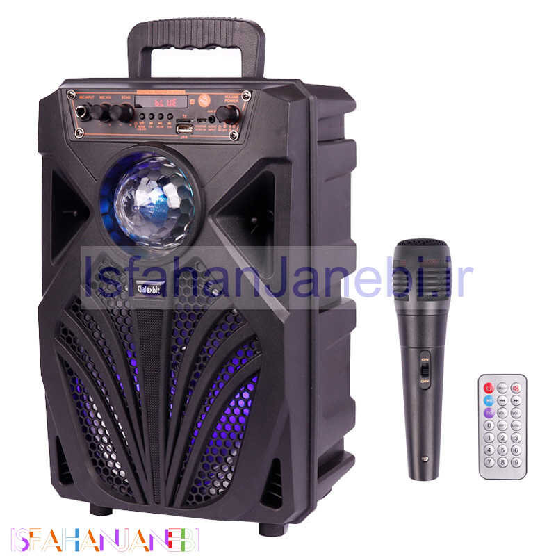 اصفهان جانبی-اسپیکر بلوتوثی گلکس بیت GS17 + میکروفون و ریموت کنترل