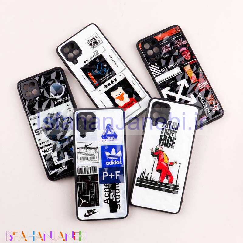 اصفهان جانبی-قاب طرحدار پشت برجسته محافظ لنزدار Samsung Galaxy A12