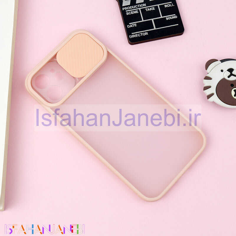 اصفهان جانبی-قاب PC مات محافظ لنز دار کشویی iPhone 12 Pro