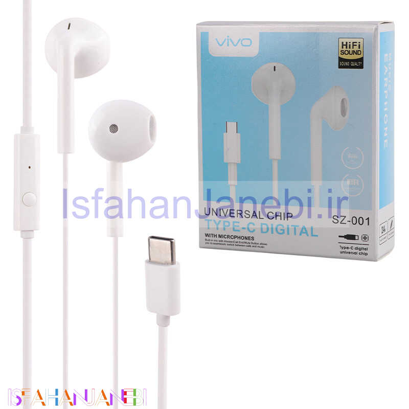 اصفهان جانبی-هندزفری تایپ سی ویوو SZ-001