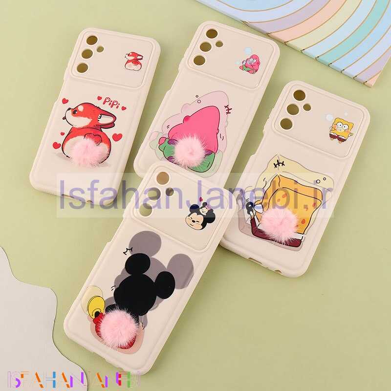 اصفهان جانبی-قاب ژله ای سامسونگ Galaxy A05s دم پشمالو محافظ لنزدار