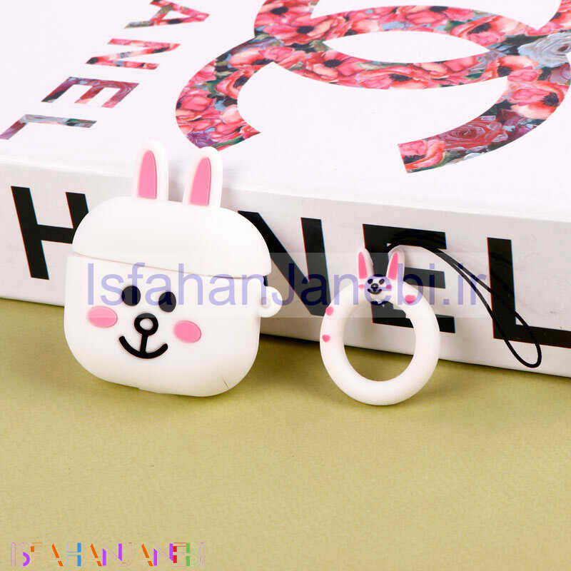 اصفهان جانبی-محافظ AirPods 3 سیلیکونی عروسکی خرگوش سفید