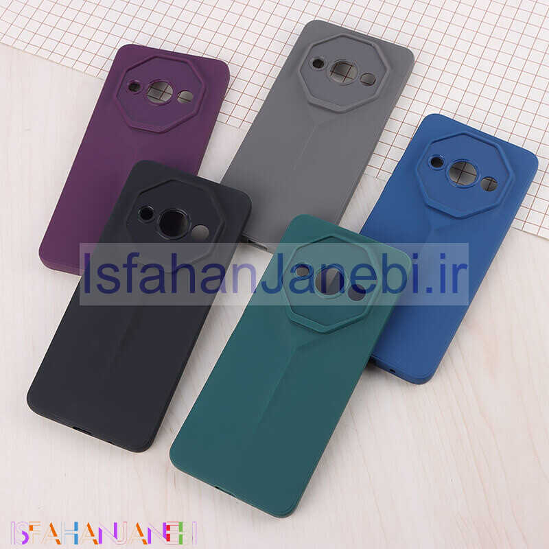 اصفهان جانبی-قاب ژله ای پورش دیزاین شیائومی Redmi A3 / A3X محافظ لنزدار