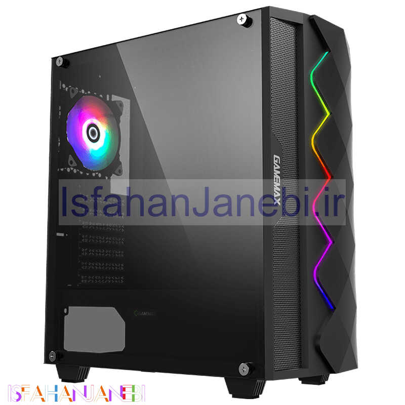 اصفهان جانبی-کیس کامپیوتر گیم مکس GameMax Black Diamond