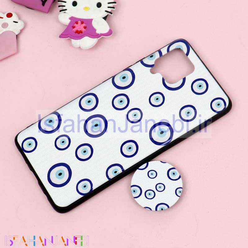 اصفهان جانبی-قاب فانتزی برجسته + پاپ سوکت طرح چشم و نظر سامسونگ Samsung Galaxy A42 5G سری D
