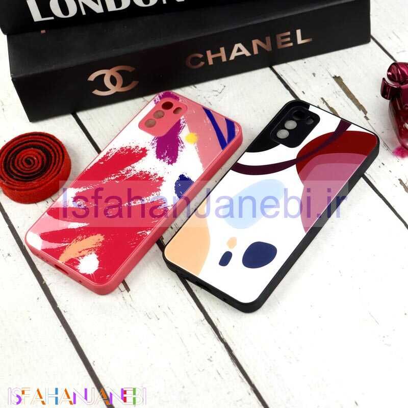 اصفهان جانبی-قاب طرحدار پشت گلسی محافظ لنزدار Xiaomi Poco M3