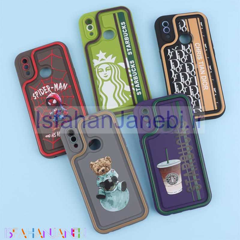 اصفهان جانبی-قاب سولید طرح دار دو رنگ محافظ لنزدار Samsung Galaxy A10s