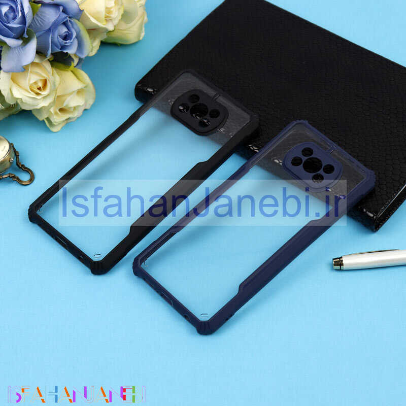 اصفهان جانبی-قاب محافظ لنزدار PC شفاف ضربه گیر Xiaomi Poco X3
