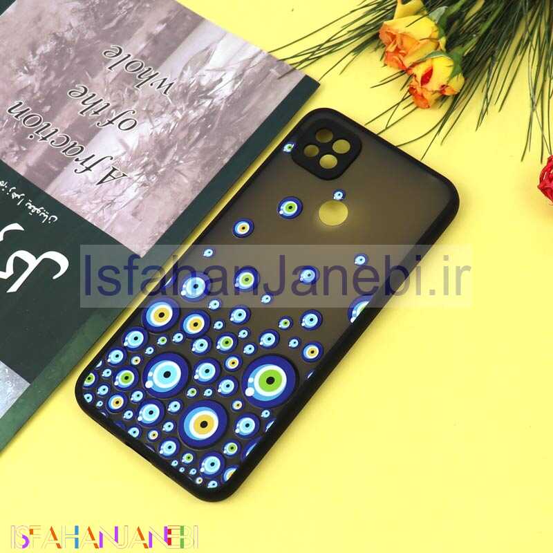 اصفهان جانبی-قاب PC مات محافظ لنزدار طرحدار چشم و نظر شیائومی Redmi 9C