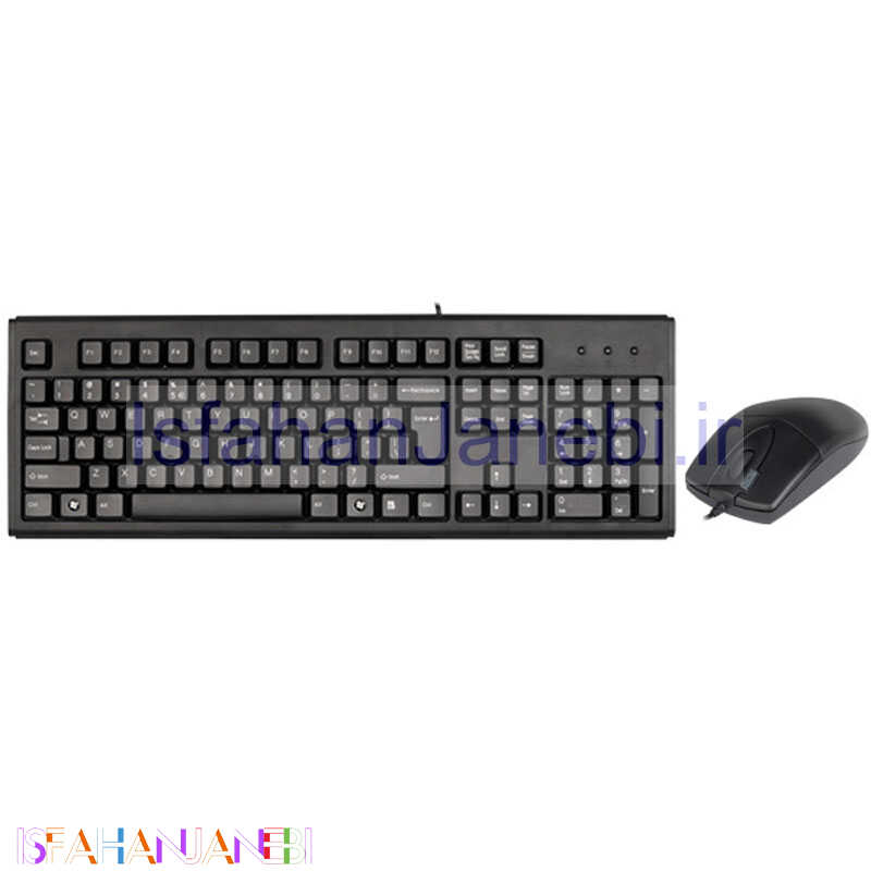 اصفهان جانبی-کیبورد و موس ای فورتک KM-72620D