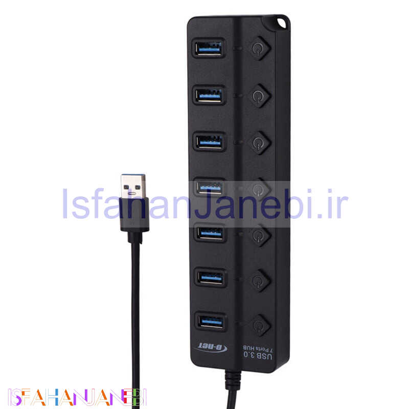 اصفهان جانبی-هاب 7 پورت USB 3.0 دی نت DT-480