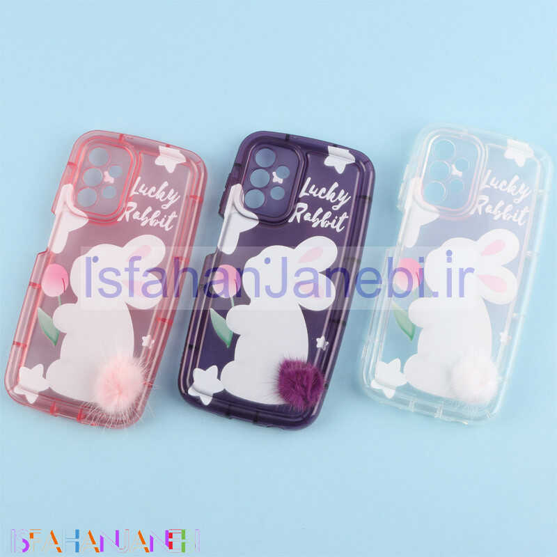 اصفهان جانبی-قاب متال ژله ای Lucky Rabbit محافظ لنزدار Samsung Galaxy A13 4G