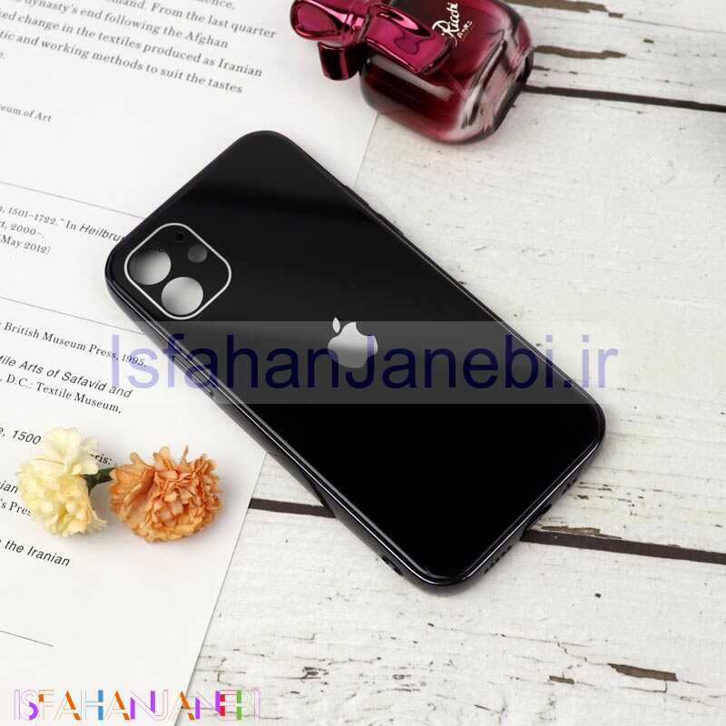 اصفهان جانبی-قاب محافظ لنزدار My Case پشت گلسی iPhone 12 مشکی