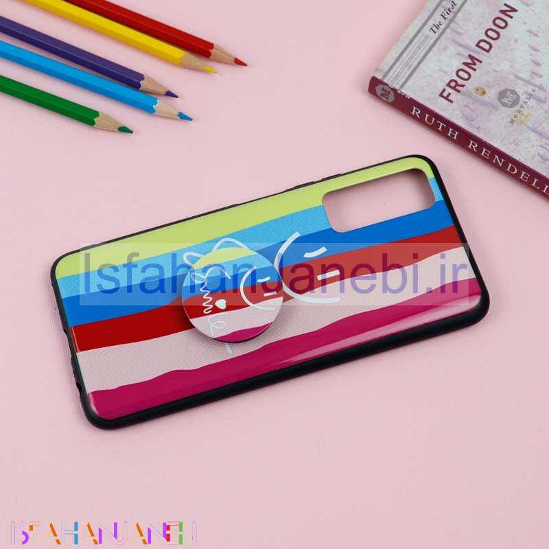 اصفهان جانبی-قاب فانتزی برجسته + پاپ سوکت طرح رنگین کمان هواوی Y7a سری D