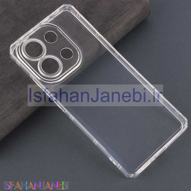 اصفهان جانبی-قاب ژله ای شفاف محافظ لنزدار شیائومی Redmi Note 13 4G