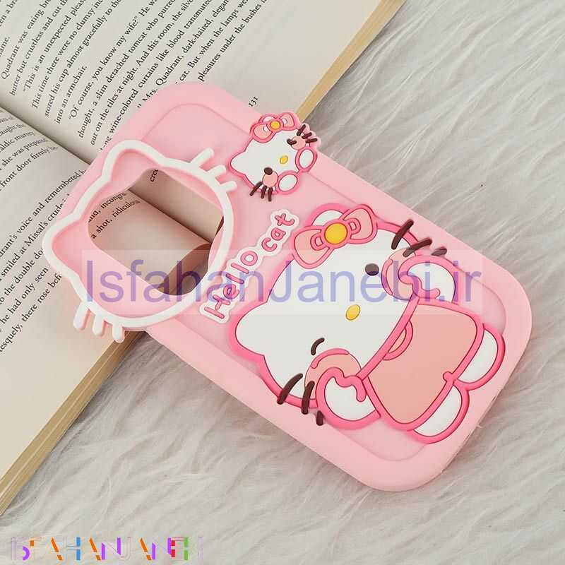 اصفهان جانبی-قاب سیلیکونی شیائومی Redmi Note 13 Pro 4G طرح Hello Cat Kitty