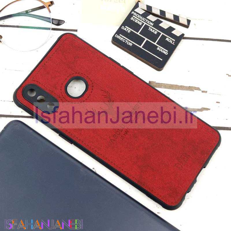 اصفهان جانبی-قاب چرمی طرح گوزن محافظ لنز دار Samsung A10s زرشکی