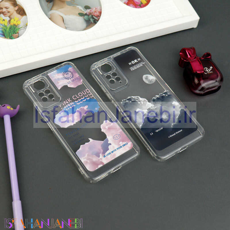 اصفهان جانبی-قاب ژله ای شفاف طرحدار محافظ لنزدار Xiaomi Redmi Note 11 Pro