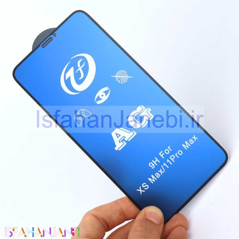 اصفهان جانبی-گلس مات iPhone 11 Pro Max آبی