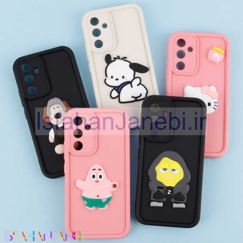 اصفهان جانبی-قاب سیلیکونی Fashion Case عروسک برجسته محافظ لنزدار Samsung Galaxy A54