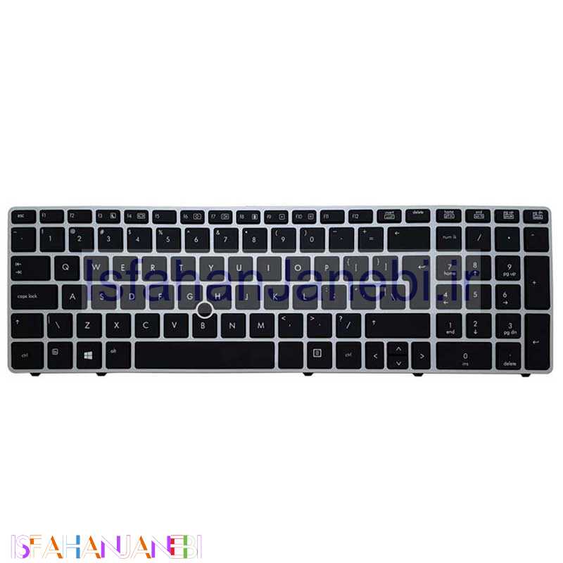 اصفهان جانبی-کیبورد لپ تاپ HP EliteBook 8560P با موس فریم نقره ای - مشکی