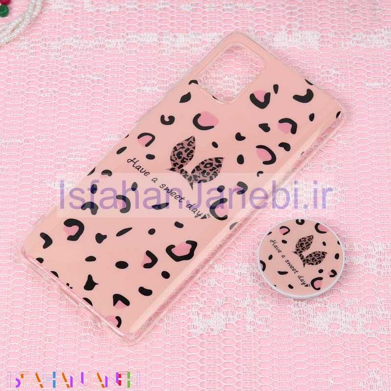 اصفهان جانبی-قاب سوپر IMD دور شفاف پاپ سوکت دار Samsung A51 خرگوش