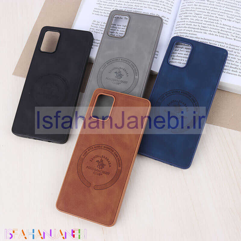 اصفهان جانبی-قاب چرمی Polo & Racquet Club سامسونگ Galaxy A71 طرح مگ سیف