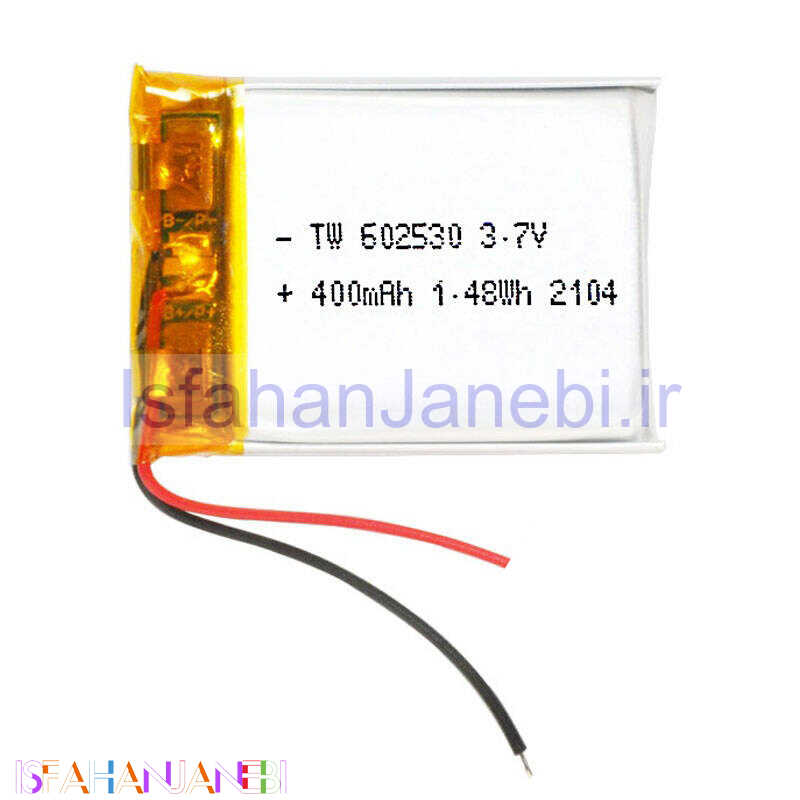 اصفهان جانبی-باتری لیتیوم 400mAh 31*25*6mm 602530