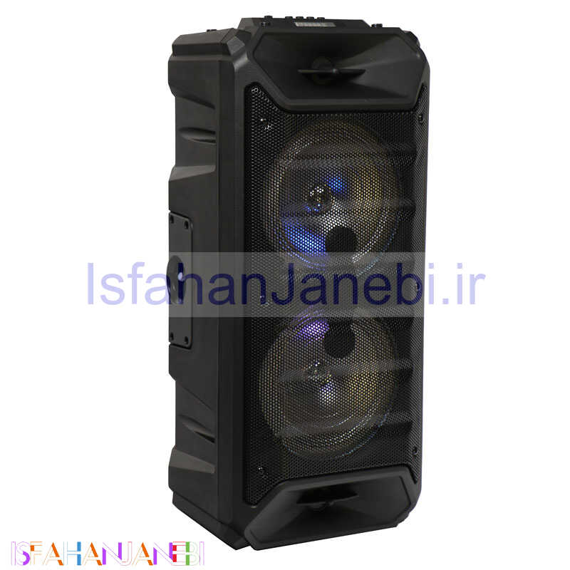 اصفهان جانبی-اسپیکر چمدانی رم و فلش خور BT ZQS-6205W +میکروفون و ریموت کنترل
