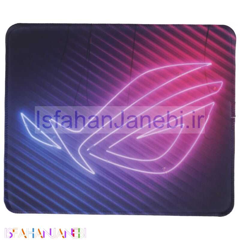 اصفهان جانبی-پد موس گیمینگ Qihe QH-1 25*20.5cm طرح ROG Neon