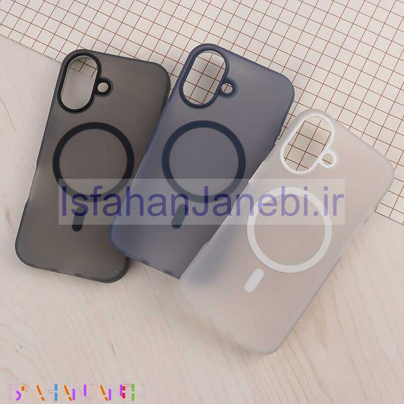 اصفهان جانبی-قاب ژله ای مگ سیف آیفون iPhone 16 پشت مات