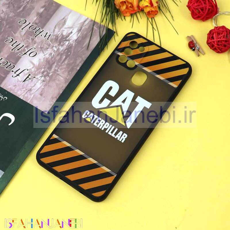 اصفهان جانبی-قاب PC مات محافظ لنزدار طرحدار CAT سامسونگ A21s